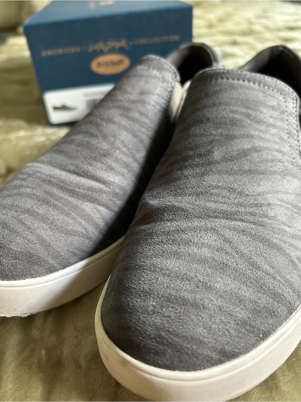 Grey Slip-On Sneakers - Picture 2 of 4